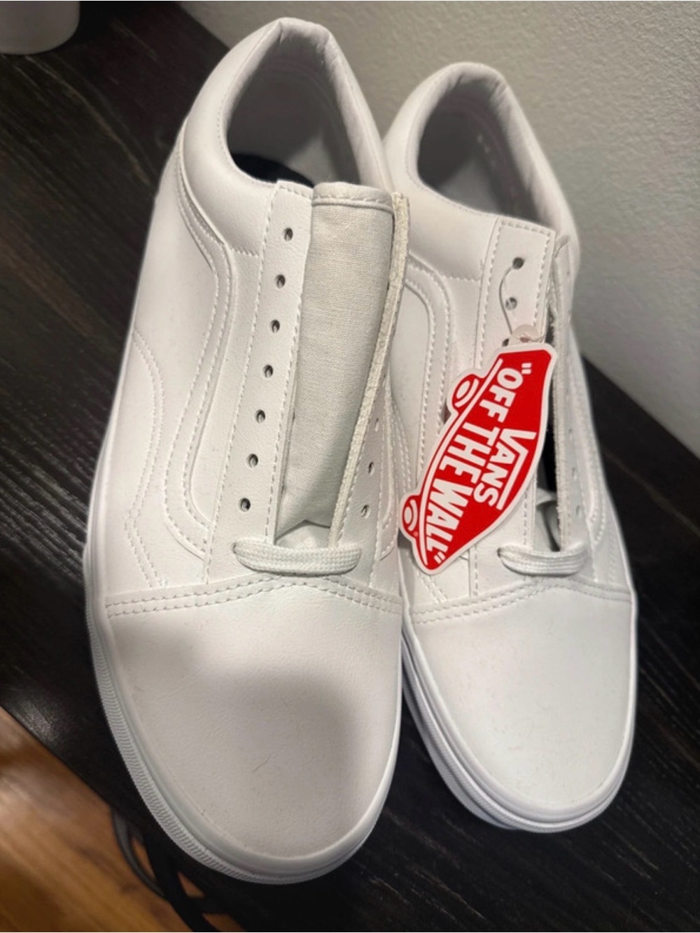 Vans All-White Old Skool Low Top Sneakers